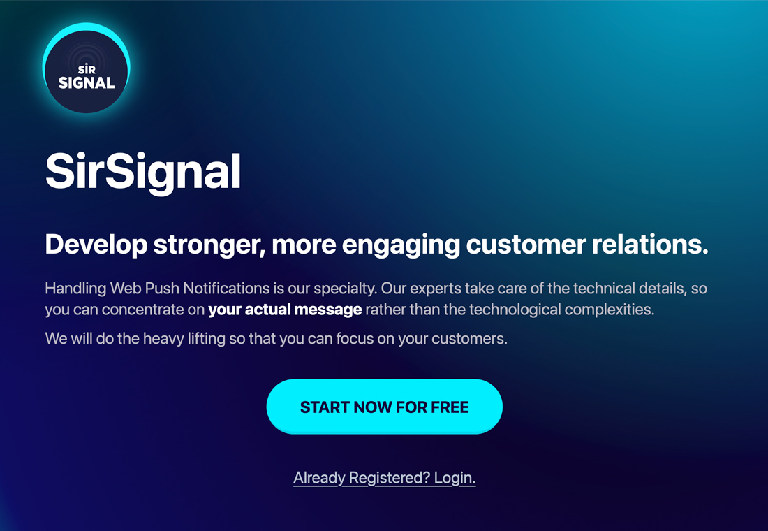 SirSignal Notifications Solutions